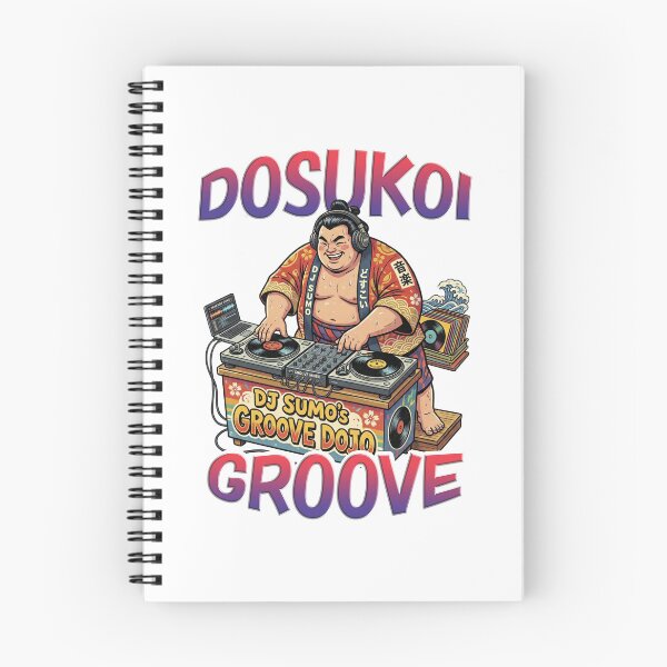 Item preview, DJ Sumo Groove – Funny Japanese Sumo Wrestler DJ Music Design designed and sold by LOVEARTDESIGN.