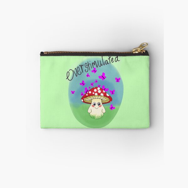 Item preview, Overstimulated mushroom adhd awareness design designed and sold by BluJayGB.