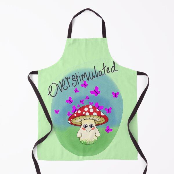 Item preview, Overstimulated mushroom adhd awareness design designed and sold by BluJayGB.