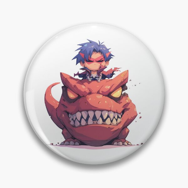 Item preview, Kamina Gurren Lagann Chibi Dinosaur Boss Energy Adventure designed and sold by Dashsopaner.