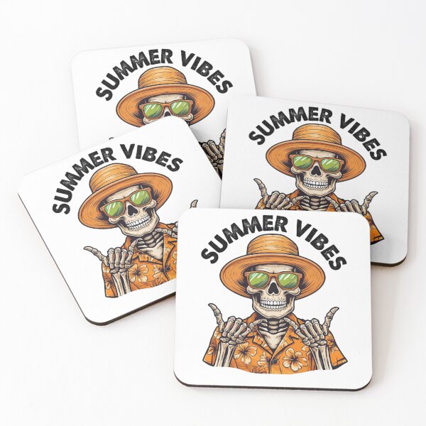 Item preview, Summer Vibes Grinning Skull Apparel designed and sold by ProWander1.