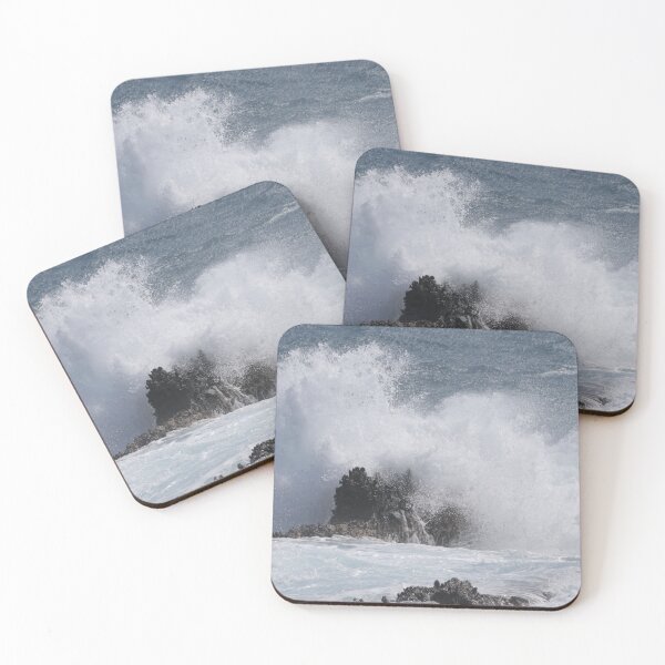 Item preview, waves breaking on the rocks designed and sold by Costas Aggelakis.