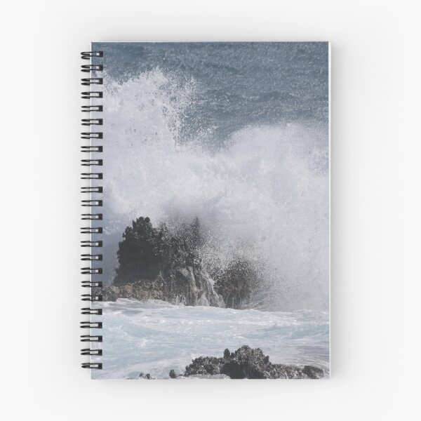 Item preview, waves breaking on the rocks designed and sold by Costas Aggelakis.