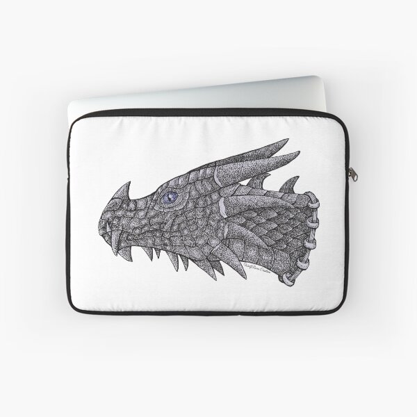 Item preview, Pen and ink side view dragon portrait  designed and sold by WolfRaven Creations.