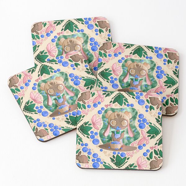 Item preview, Cutesy Blueberry Bunny Pattern designed and sold by Ink & Away.