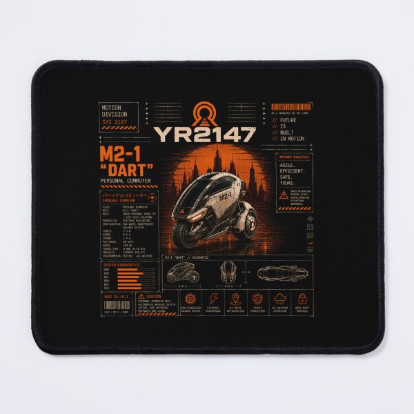 Item preview, YEAR 2147 Futuristic Cyberpunk Sci-Fi Streetwear designed and sold by TEEJAMBOREE.