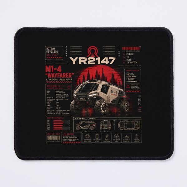 Item preview, YEAR 2147 Futuristic Cyberpunk Sci-Fi Streetwear designed and sold by TEEJAMBOREE.