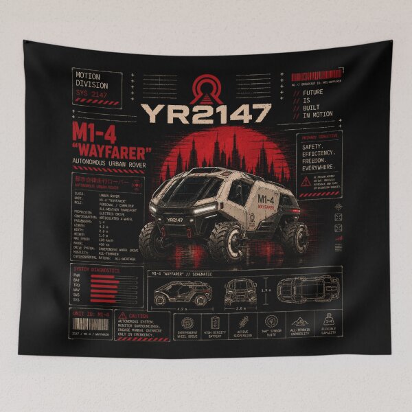Item preview, YEAR 2147 Futuristic Cyberpunk Sci-Fi Streetwear  designed and sold by TEEJAMBOREE.