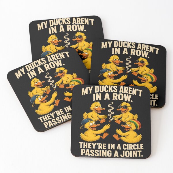 Item preview, My Ducks Aren’t in a Row They’re in a Circle Passing a Joint Funny Duck Humor designed and sold by 76Valeria.
