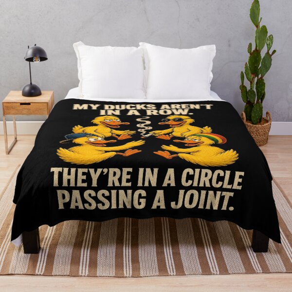 Item preview, My Ducks Aren’t in a Row They’re in a Circle Passing a Joint Funny Duck Humor designed and sold by 76Valeria.