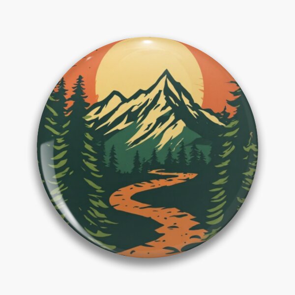 Item preview, Wanderlust Trail - Retro Vintage Hiking Mountain Adventure Aesthetic designed and sold by thepixelcloset.