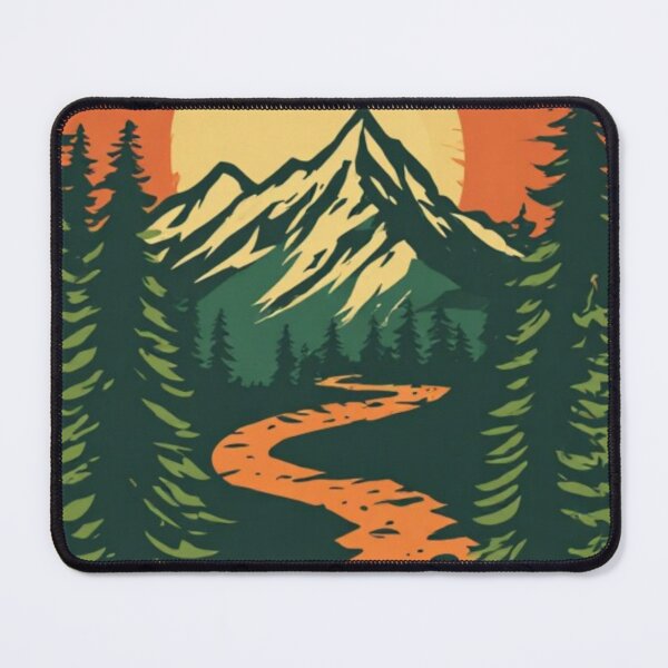 Item preview, Wanderlust Trail - Retro Vintage Hiking Mountain Adventure Aesthetic designed and sold by thepixelcloset.