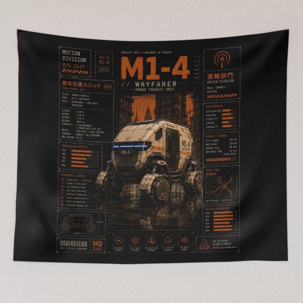 Item preview, YEAR 2147 Futuristic Cyberpunk Sci-Fi Streetwear  designed and sold by TEEJAMBOREE.
