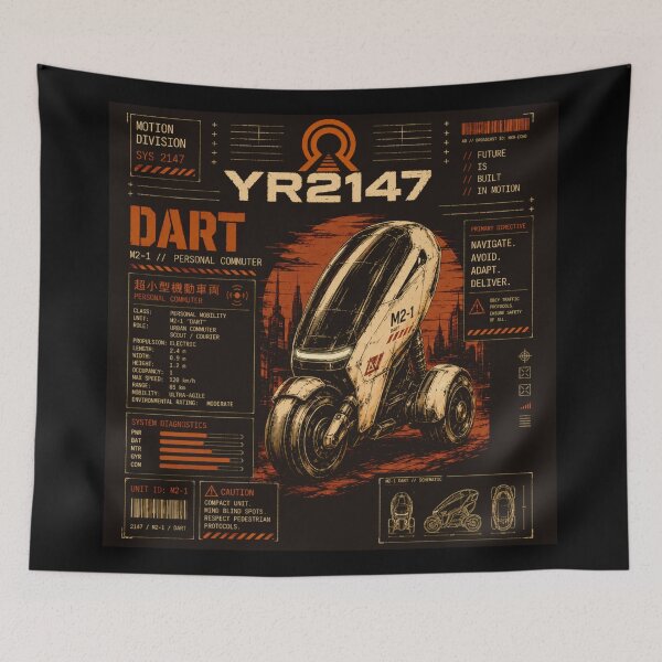 Item preview, YEAR 2147 Futuristic Cyberpunk Sci-Fi Streetwear  designed and sold by TEEJAMBOREE.