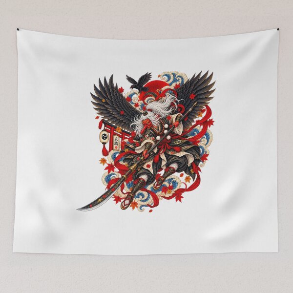 Item preview, The Tengu God of the Red Leaves — Ukiyo-e Japanese Art designed and sold by Substance_life.