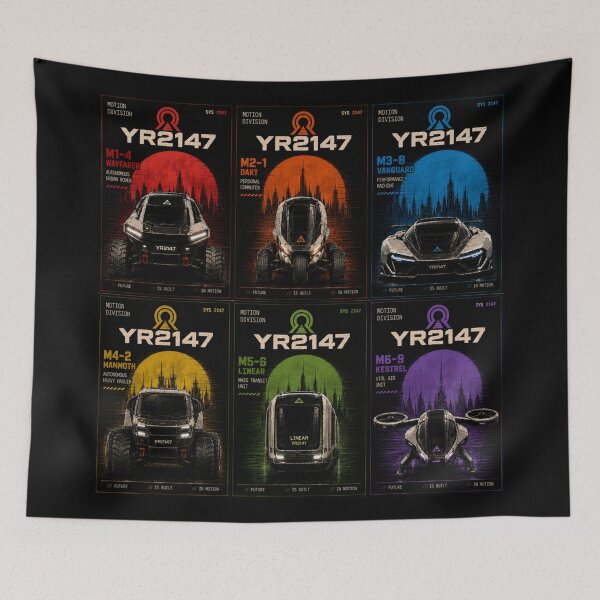 Item preview, YEAR 2147 Futuristic Cyberpunk Sci-Fi Streetwear  designed and sold by TEEJAMBOREE.