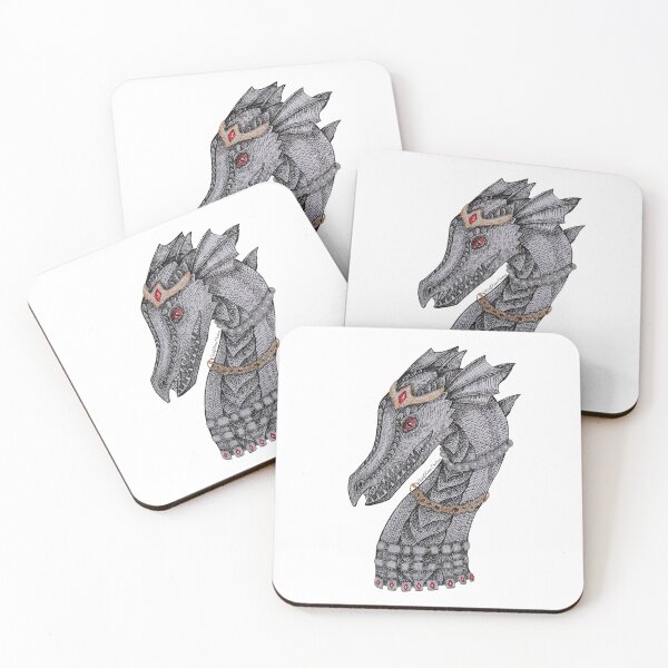 Item preview, Pen and ink 3/4 view dragon portrait  designed and sold by WolfRaven Creations.