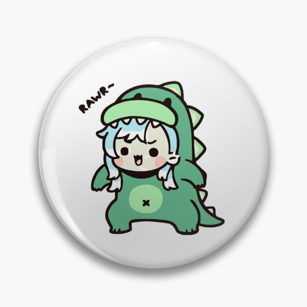 Item preview, Kobo in a Dinosaur Costume Hololive Indonesia Inspired Cute Artwork designed and sold by GeekMix.