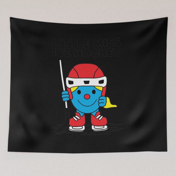 Item preview, Little Miss Ice Hockey Cartoon Character designed and sold by Loopdrawings.