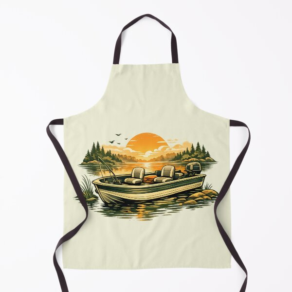 Item preview, Classic aluminum fishing boat at dawn designed and sold by Daily Quirk.