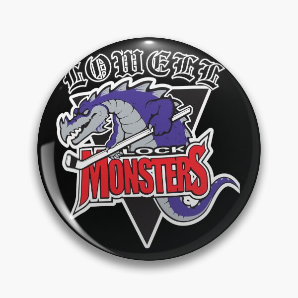 Item preview, Retro Lowell Lock Monsters Hockey Mascot designed and sold by Loopdrawings.