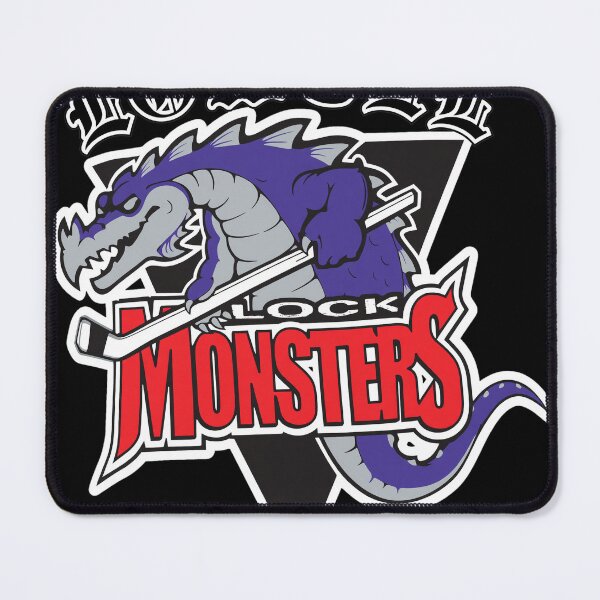 Item preview, Retro Lowell Lock Monsters Hockey Mascot designed and sold by Loopdrawings.