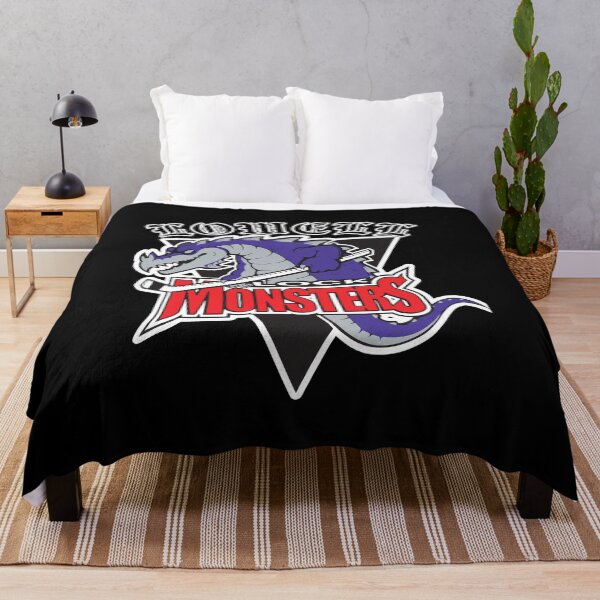 Item preview, Retro Lowell Lock Monsters Hockey Mascot designed and sold by Loopdrawings.
