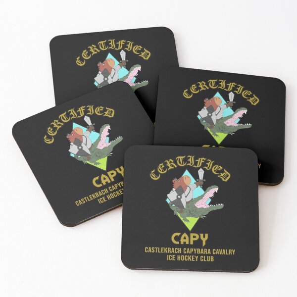 Item preview, Certified Capybara Cavalry Ice Hockey Knight designed and sold by Loopdrawings.