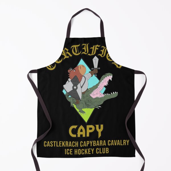 Item preview, Certified Capybara Cavalry Ice Hockey Knight designed and sold by Loopdrawings.