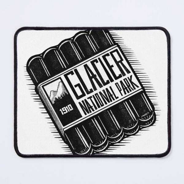 Item preview, Hot Dog Label of Glacier National Park designed and sold by John Morris Illustration.