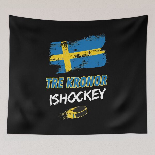 Item preview, Tre Kronor Ishockey Swedish Flag  designed and sold by Loopdrawings.