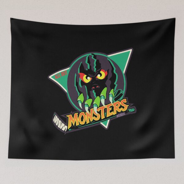 Item preview, Mad City Monsters Retro Hockey  designed and sold by Loopdrawings.