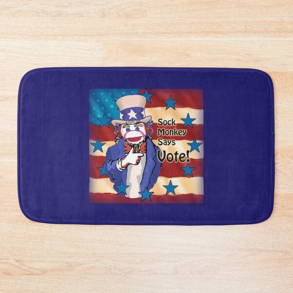 Item preview, Sock Monkey Vote designed and sold by artmuvz.