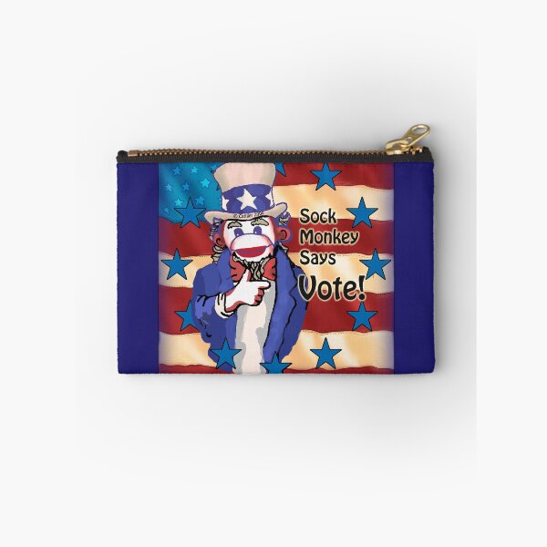 Item preview, Sock Monkey Vote designed and sold by artmuvz.