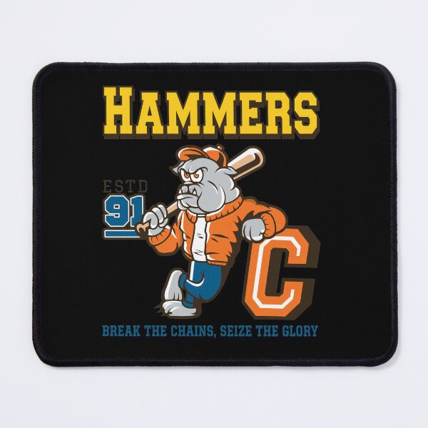Item preview, Hammers Bulldog Baseball Mascot Vintage Style designed and sold by BlossomieStore.