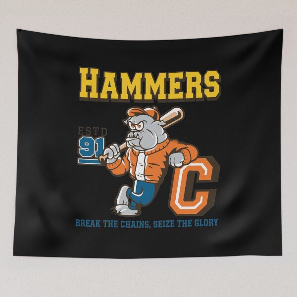 Item preview, Hammers Bulldog Baseball Mascot Vintage Style designed and sold by BlossomieStore.