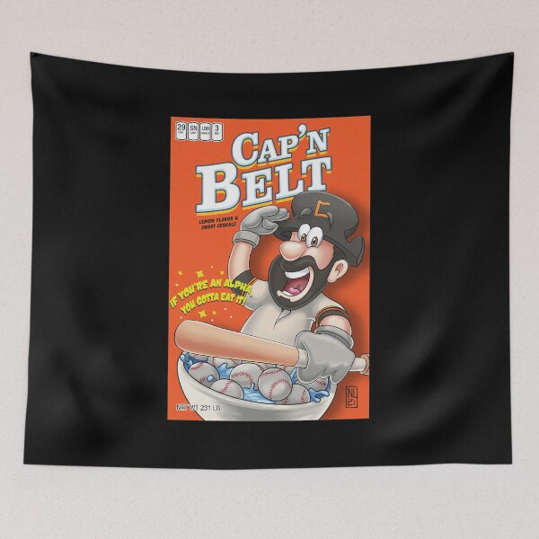 Item preview, Cap'n Belt Baseball Cereal Box Parody designed and sold by BlossomieStore.