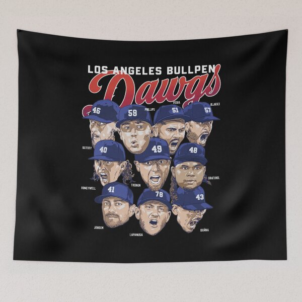 Item preview, Los Angeles Bullpen Dawgs Baseball Pitchers designed and sold by BlossomieStore.