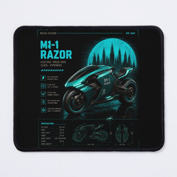 Item preview, YEAR 2147 Futuristic Cyberpunk Sci-Fi Streetwear designed and sold by TEEJAMBOREE.