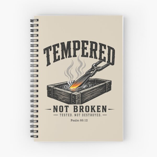 Item preview, Tempered Not Broken | Christian Men Gift | Tested Not Destroyed | Men of Faith Gift | Christian Masculine Apparel designed and sold by HooptownRV.