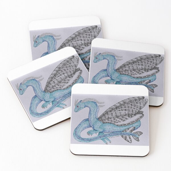 Item preview, Pen and ink blue dragon fly designed and sold by WolfRaven Creations.