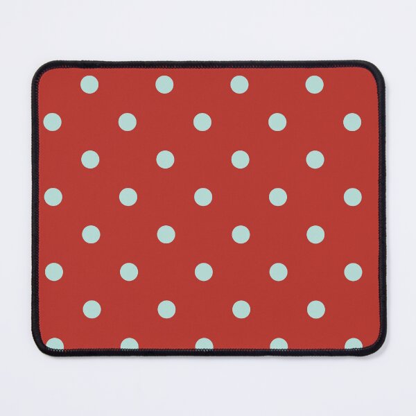 Item preview, Red and Mint Green Polka Dots | Vintage Red and Blue-Green Dotty Pattern | Retro Goji Berry and Fair Aqua Polka Dot Seamless Pattern | Bold Red and Mint Dots Design designed and sold by VivaFy.
