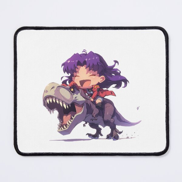 Item preview, Misato Katsuragi Evangelion Cheerful Chibi Dinosaur Ride designed and sold by Dashsopaner.