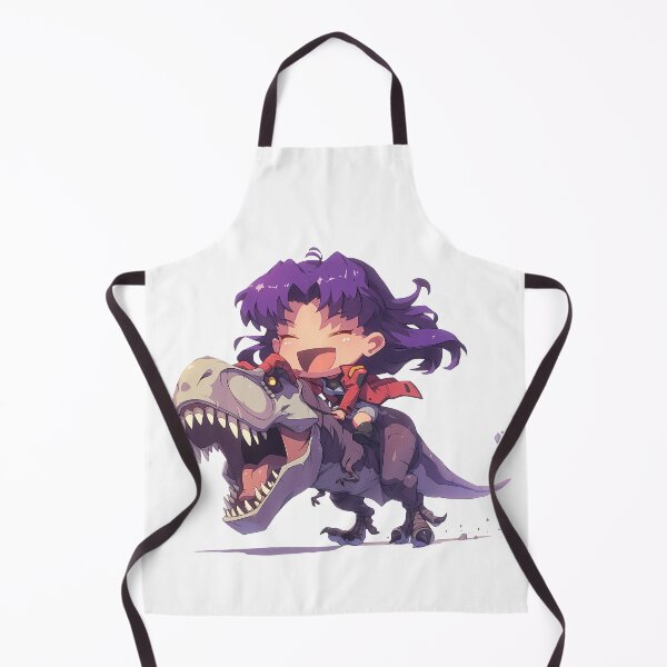 Item preview, Misato Katsuragi Evangelion Cheerful Chibi Dinosaur Ride designed and sold by Dashsopaner.