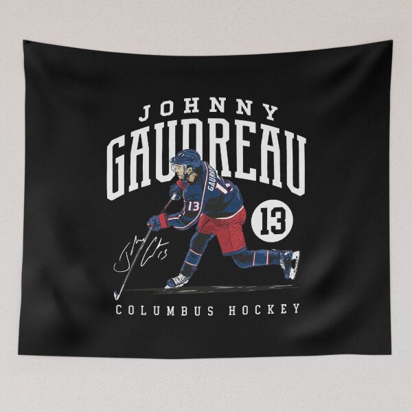 Item preview, Johnny Gaudreau 13 Columbus Hockey Vintage Tribute designed and sold by BlossomieStore.