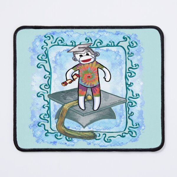 Item preview, Sock Monkey Grad Cap designed and sold by artmuvz.