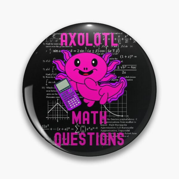 Item preview, I Axolotl Questions Cute Math Axolotl Pun designed and sold by MathWare MathClips.