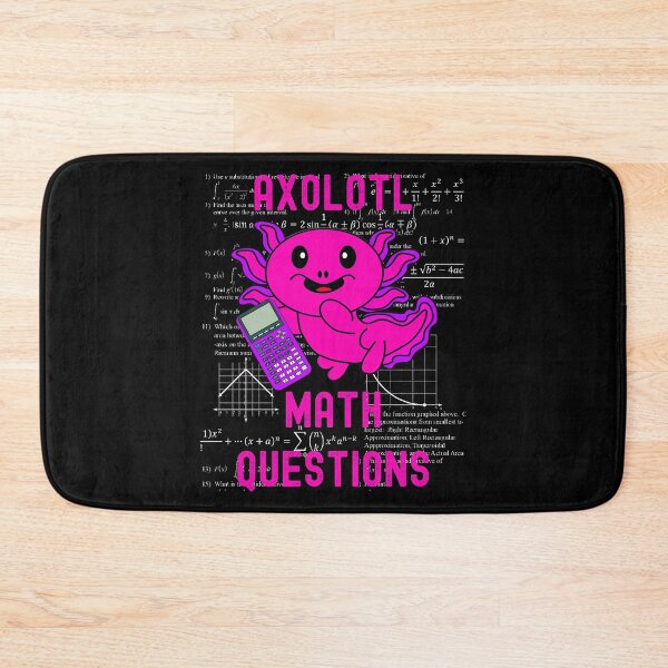 Item preview, I Axolotl Questions Cute Math Axolotl Pun designed and sold by MathWare MathClips.
