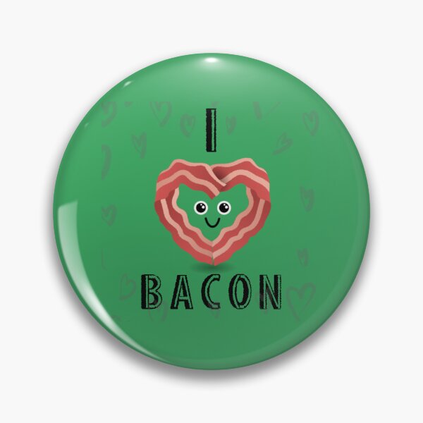 Item preview, I LOVE BACON designed and sold by CarnivoreGifts.