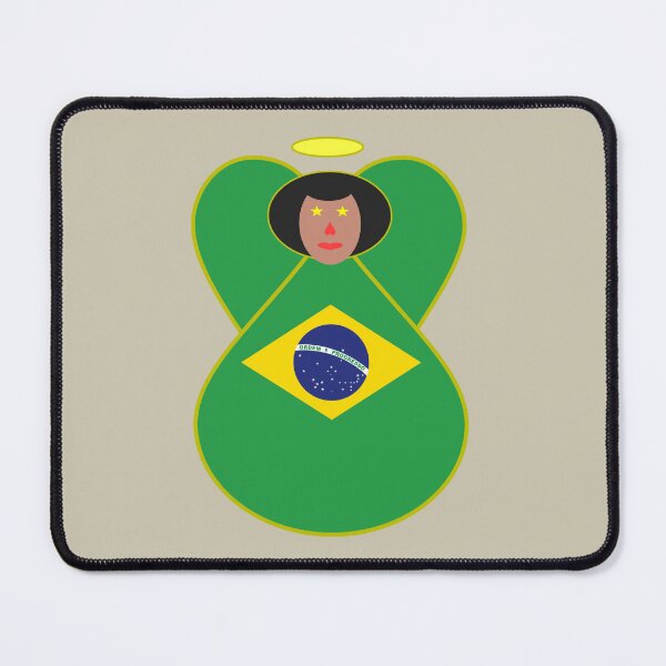 Item preview, Brazil Flag Angel Cute Country Pride Design designed and sold by AuntieShoe.